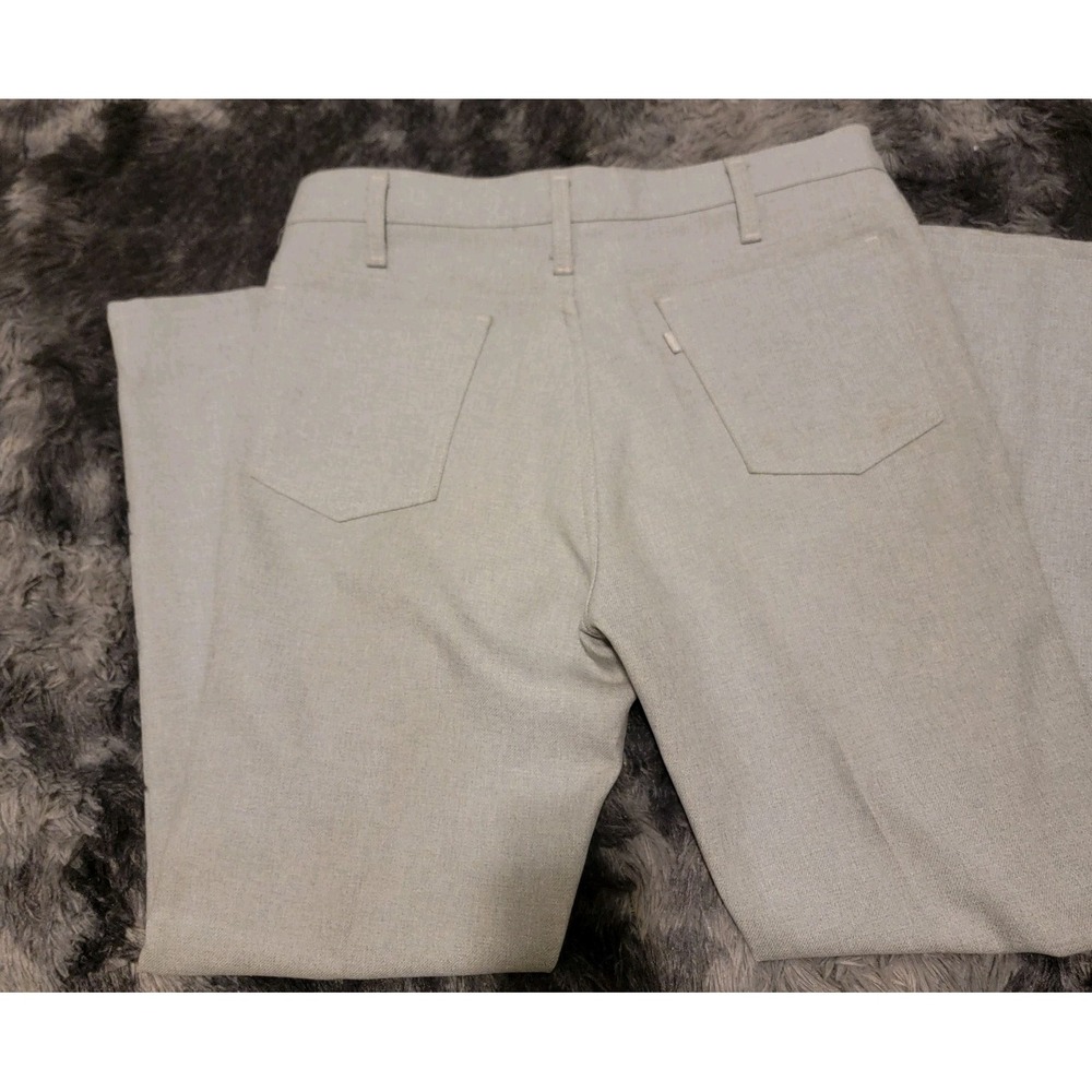 Vtg Y2K‎ Levis 517 Dacron Polyester 34 X 30 Light Gray straight leg retro cowboy - Picture 5 of 9